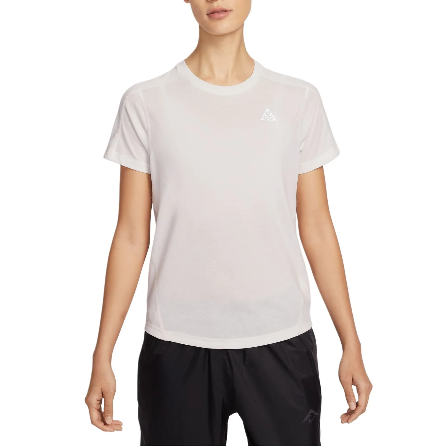 Футболка для бега ACG DRI FIT женская Nike, Phantom Gray White/Peak White