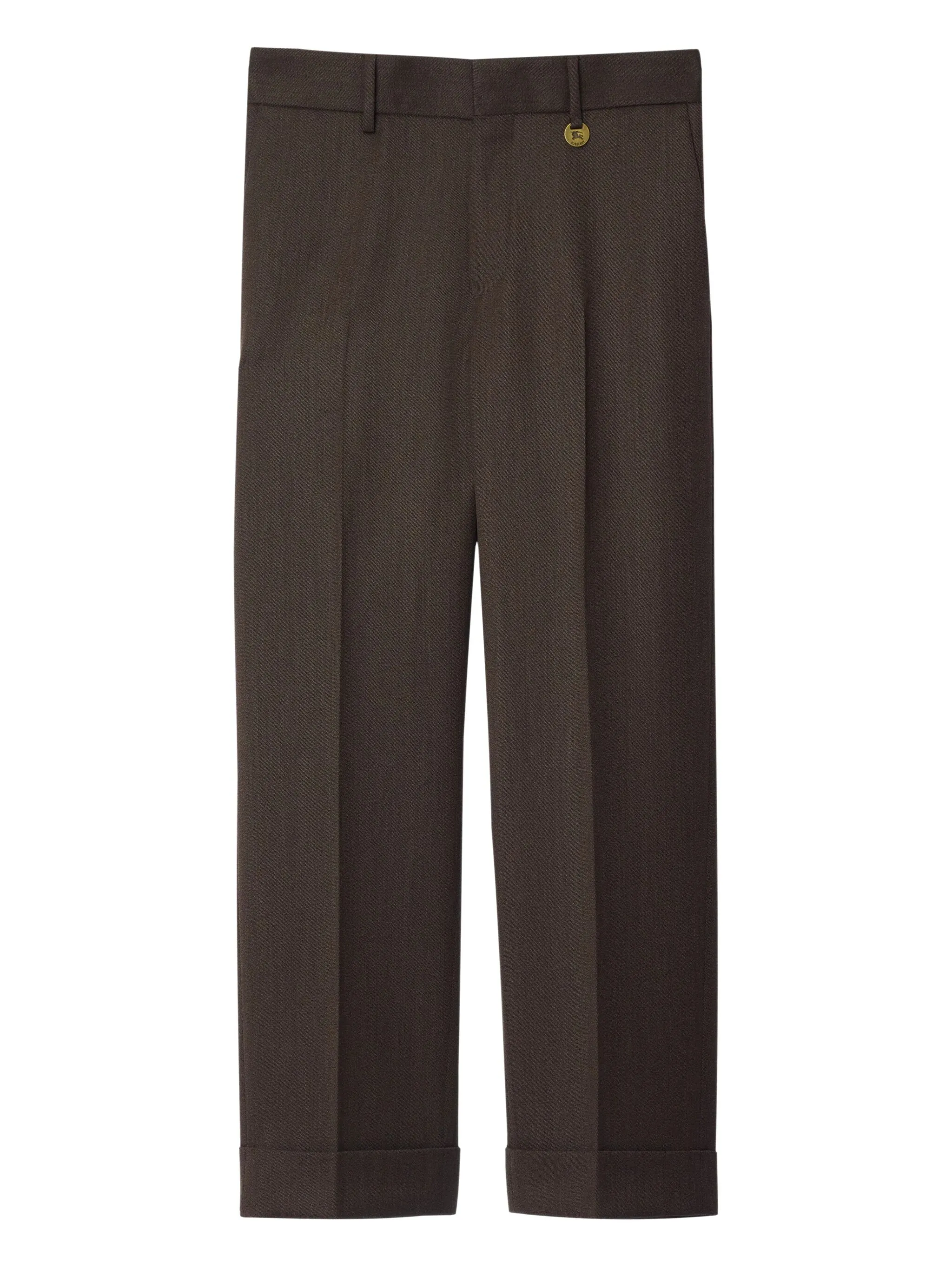 

Брюки с узором в елочку Burberry, коричневый