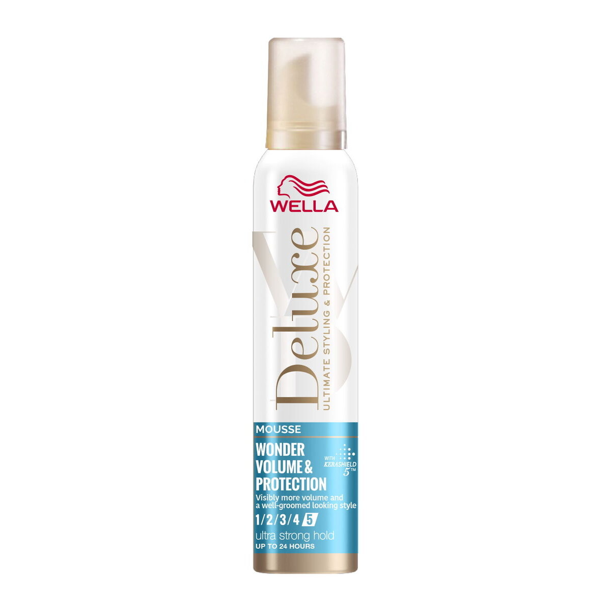 

Wella, Deluxe Wonder Volume & Protection, Ультрасильный мусс для волос, придающий объем, 200 мл