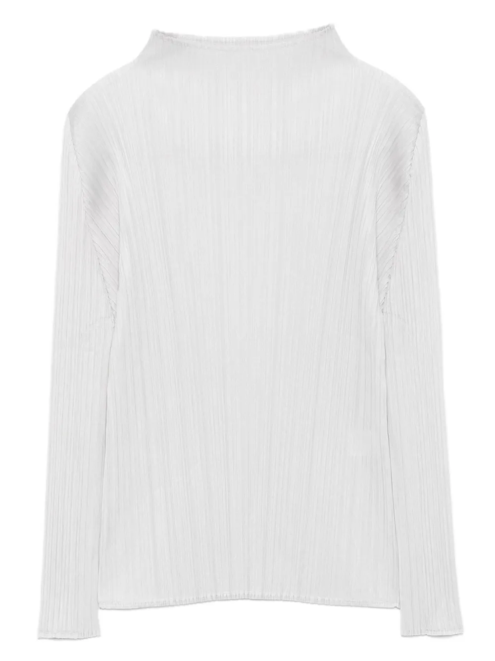 

Плиссированный топ с высоким воротником Pleats Please Issey Miyake, серый