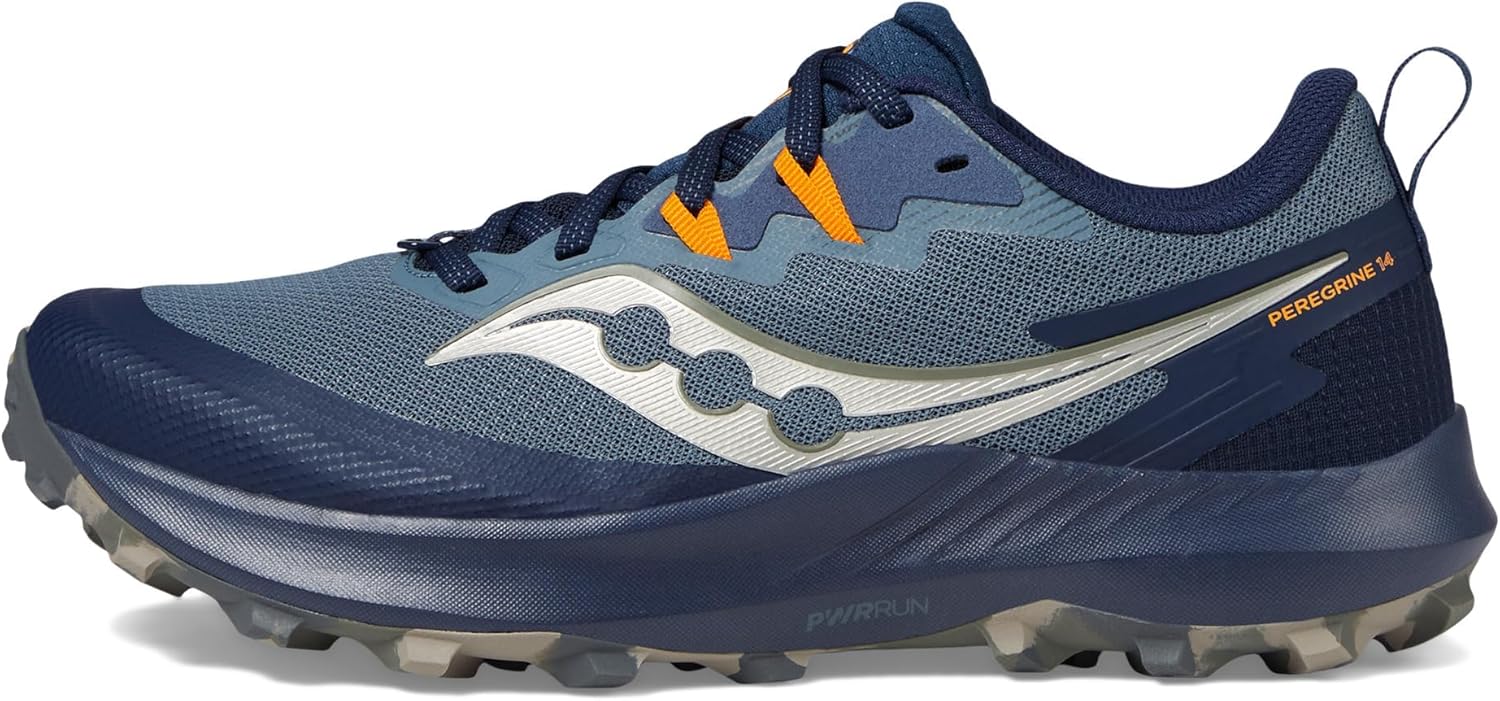 Мужские кроссовки для трейлового бега Saucony Peregrine 14, темно-синий — фото 4