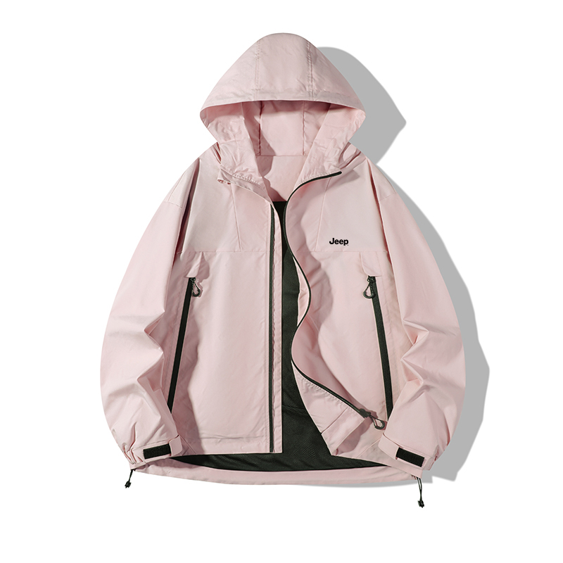 

Ветровка для походов и активного отдыха Unisex Windproof Jeep, розовый