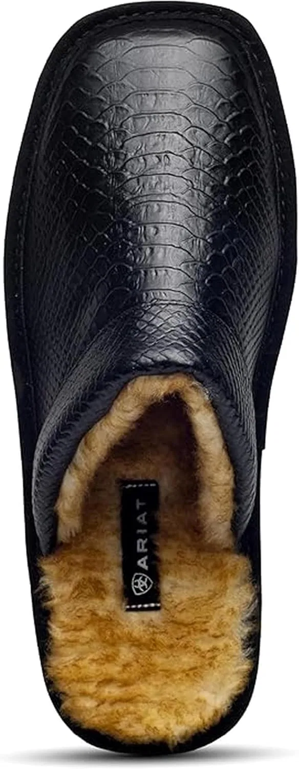 Мужские домашние и уличные тапочки ARIAT Silversmith с квадратным носком, обивкой из замши и пеноматериала, модель 2842 — фото 4