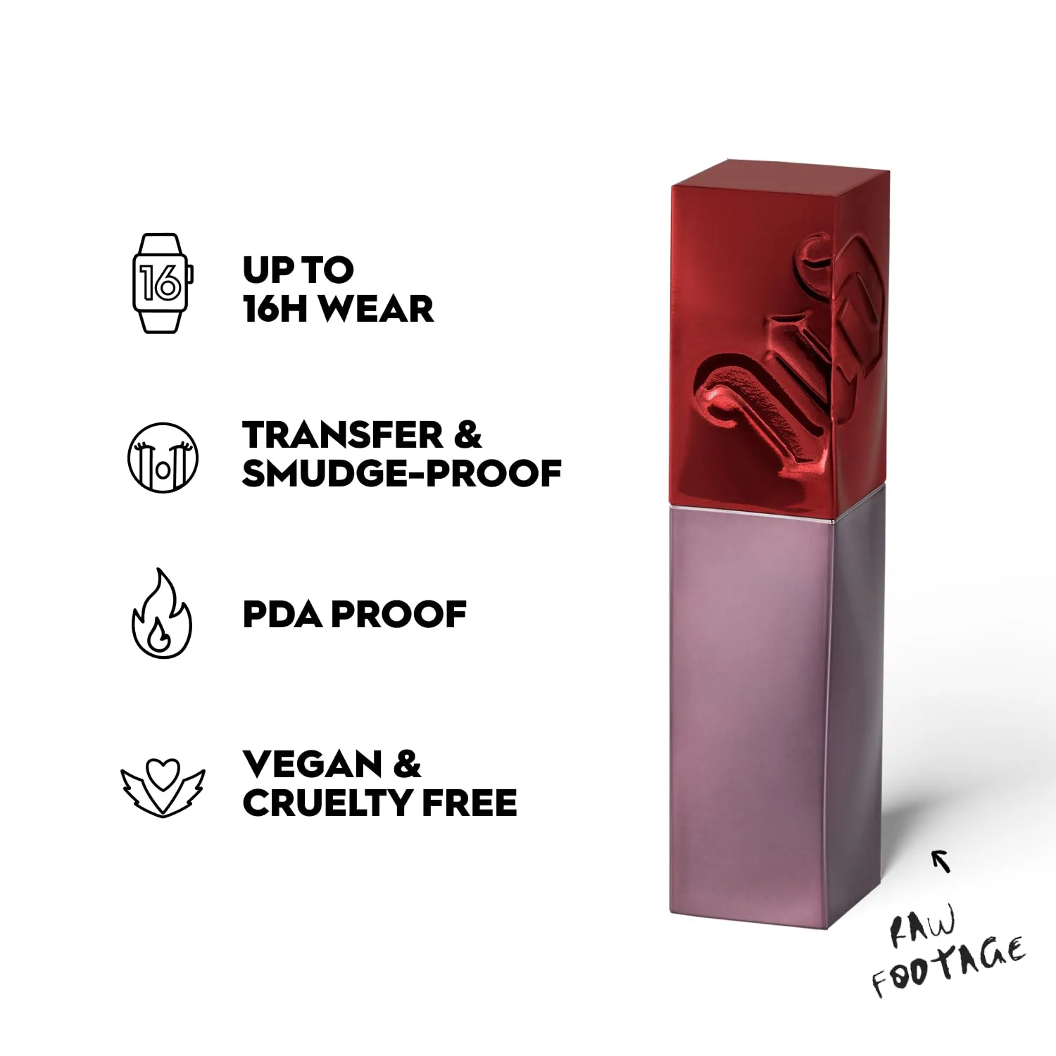 Urban Decay Vice Lip Bond Glossy Longwear жидкая помада, стойкая до 16 часов, увлажняющая, мгновенный блеск, Vegan, Cruelty-free - 4,1 мл, Raw Footage (merlot red) — фото 3