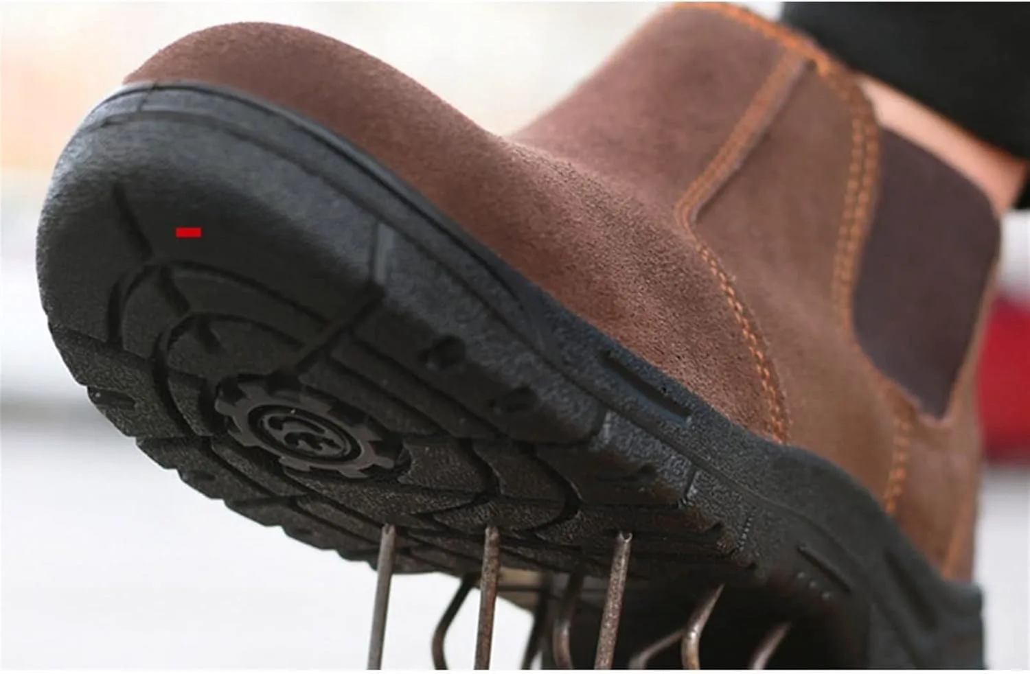 

Кроссовки с стальным носком для мужчин и женщин, легкие, дышащие, защитные рабочие ботинки, промышленная строительная обувь (Цвет: коричневый, Размер: 8,5 US) HISXUS