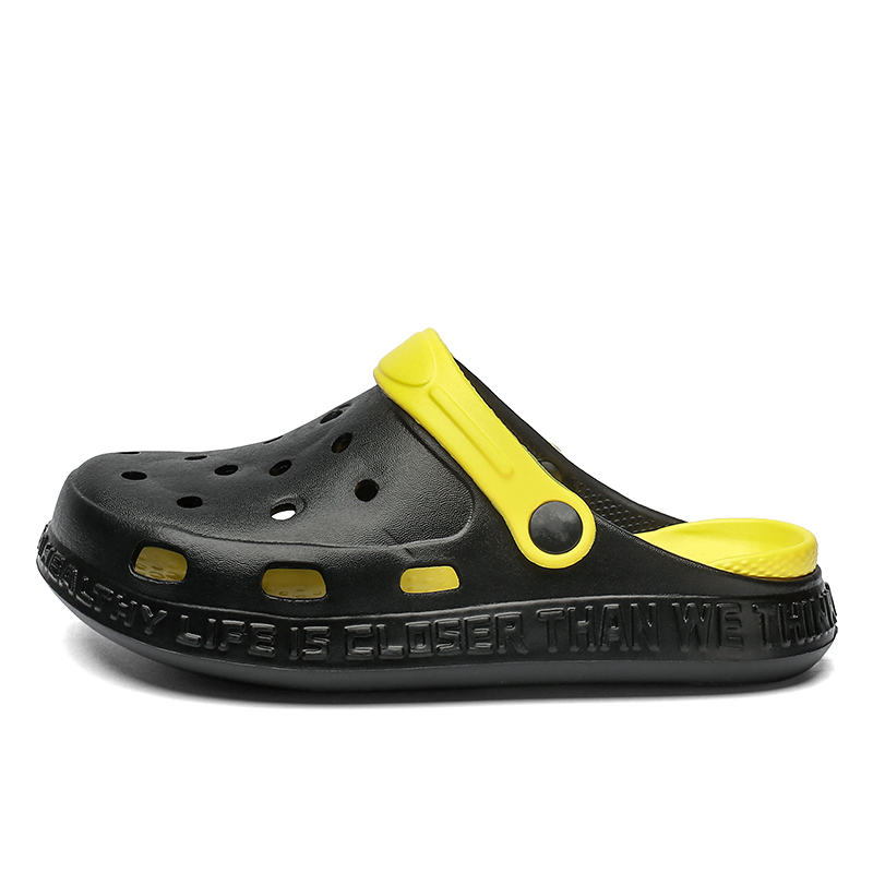 

Детские тапочки с легкой амортизацией, нескользящие, детские FCMM, черный/желтый