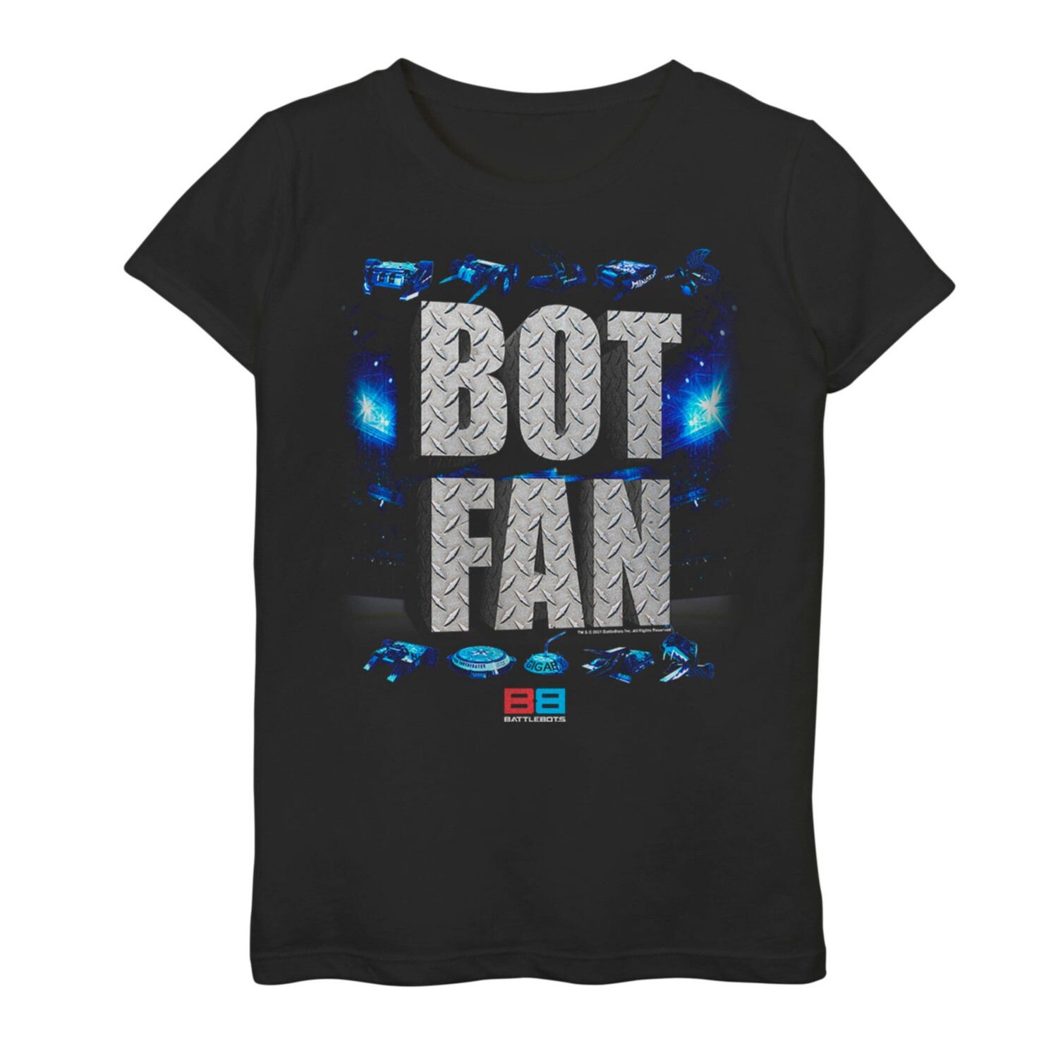 

Футболка с логотипом BattleBots Bot Fan для девочек 7–16 лет Licensed Character