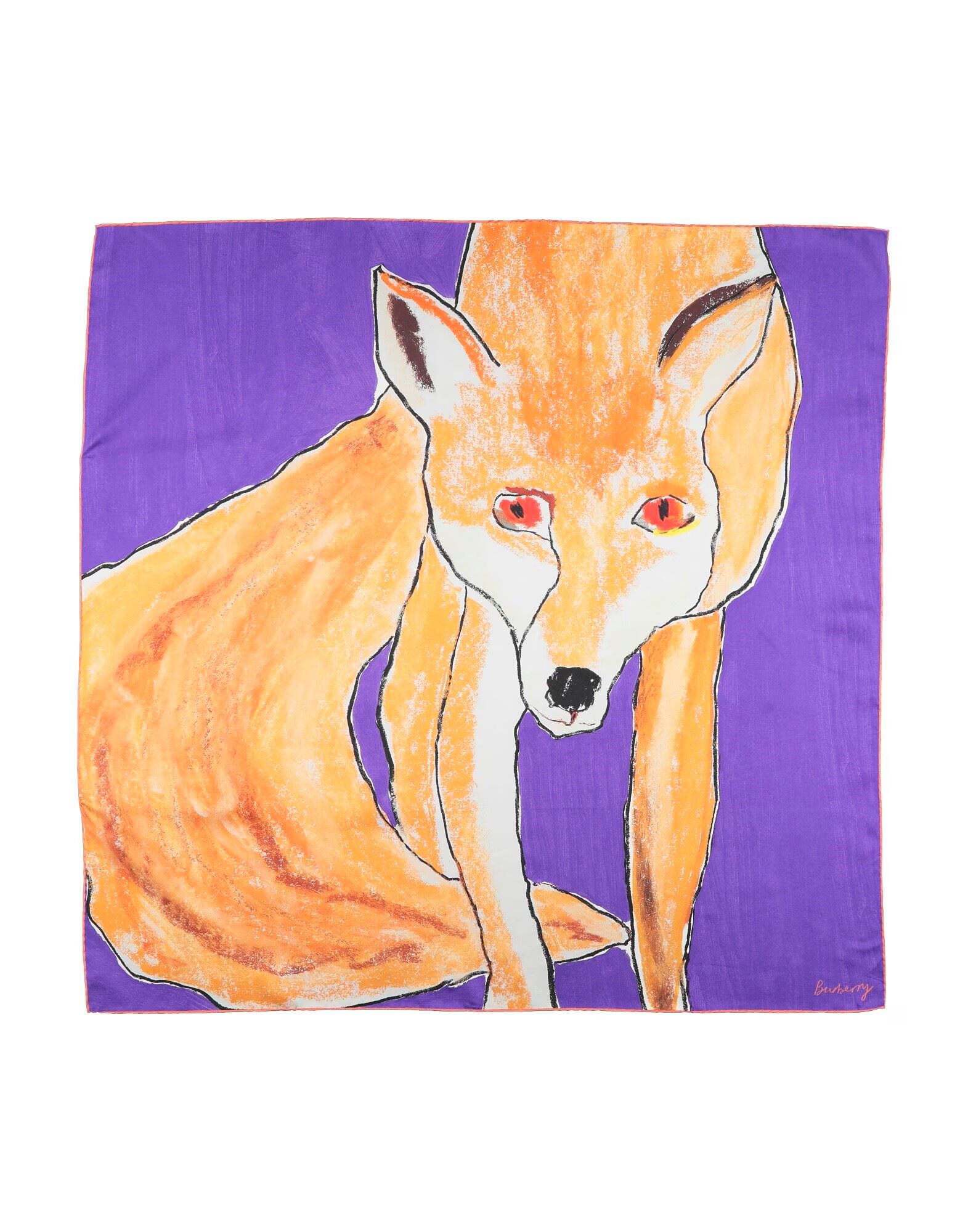 

Шарф Burberry, фиолетовый