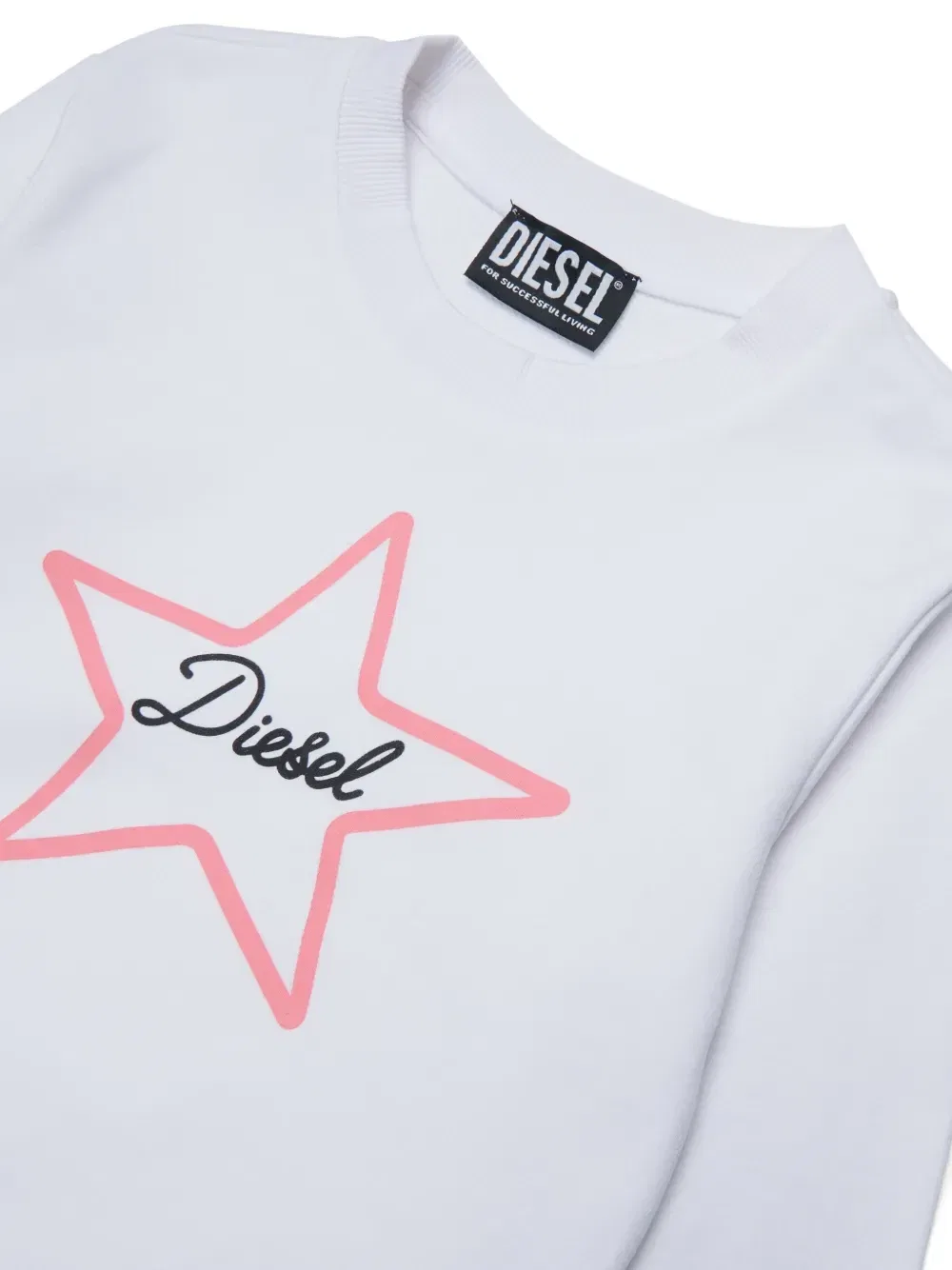 Толстовка с принтом Diesel Kids, белый — фото 3