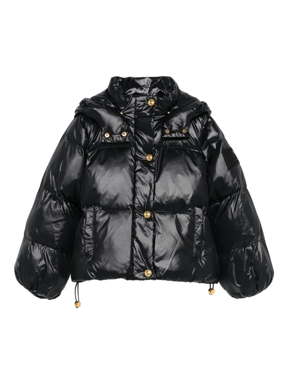 

Пуховик с капюшоном Elisabetta Franchi La Mia Bambina, черный