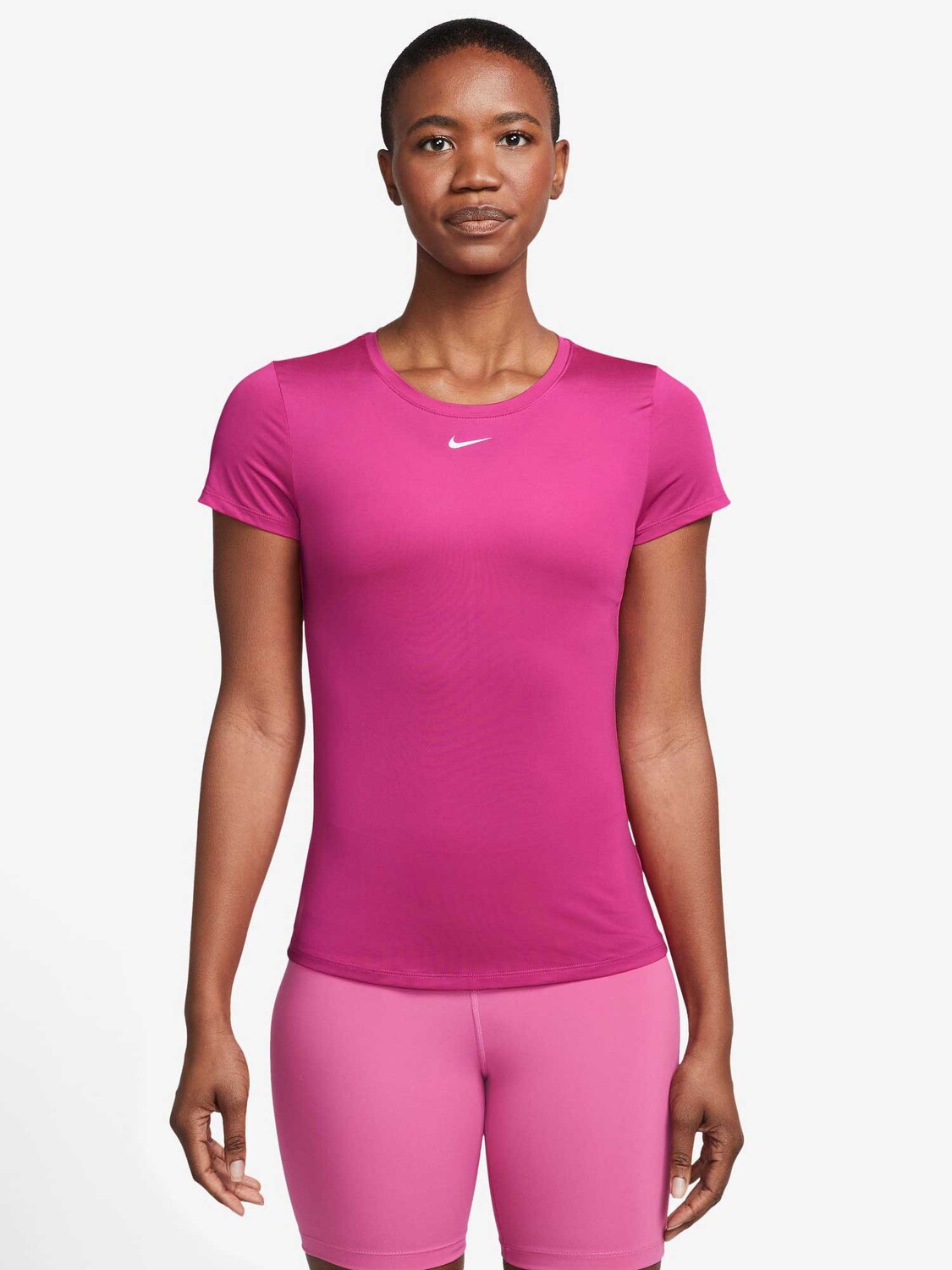 

Футболка Nike W NK ONE DF SS SLIM TOP, розовый