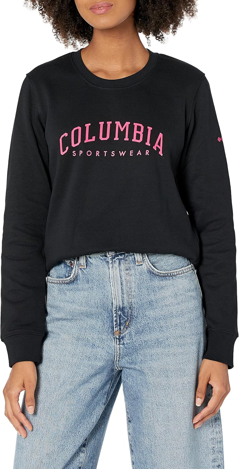

Columbia женская толстовка Columbia Trek Graphic Crew, Black/Csc Collegiate