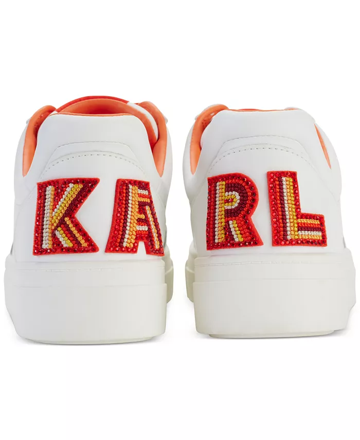 Женские кеды Calico Patch с декоративными вставками на пятке Karl Lagerfeld Paris, белый — фото 3