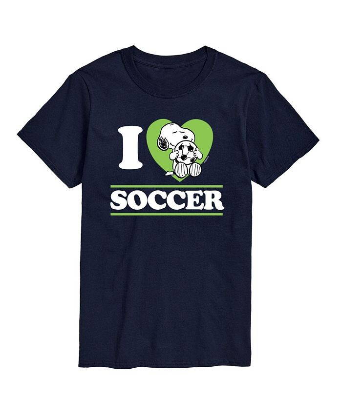 

Мужская футболка Peanuts I Love Soccer AIRWAVES, синий