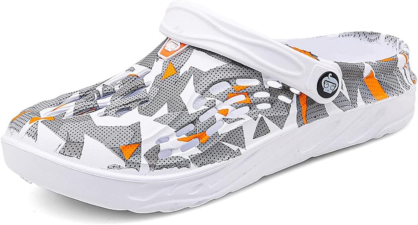 

Мужские садовые сабо LIBINXIF, дышащие обувь, для купания, пляжа, водные тапочки, обувь, тапочки, прогулочная обувь, сандалии больших размеров, большие тапочки, серый