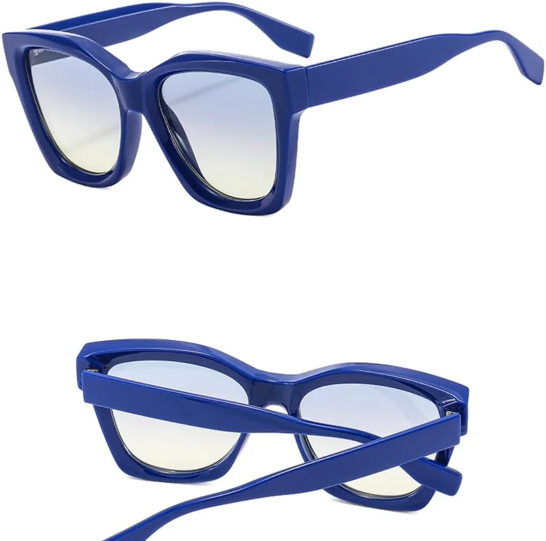 

Солнцезащитные очки для мужчин и женщин - защита UV400 - большая оправа с градиентной расцветкой для занятий спортом на открытом воздухе и вождения DSVIGF, Coffee