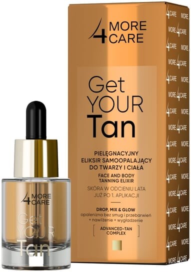 

Эликсир автозагара для лица и тела, 15 мл More4Care, Get Your Tan!