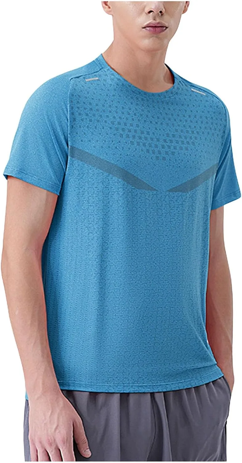 Мужская футболка для тренировок Quick Drying, дышащая, эластичная