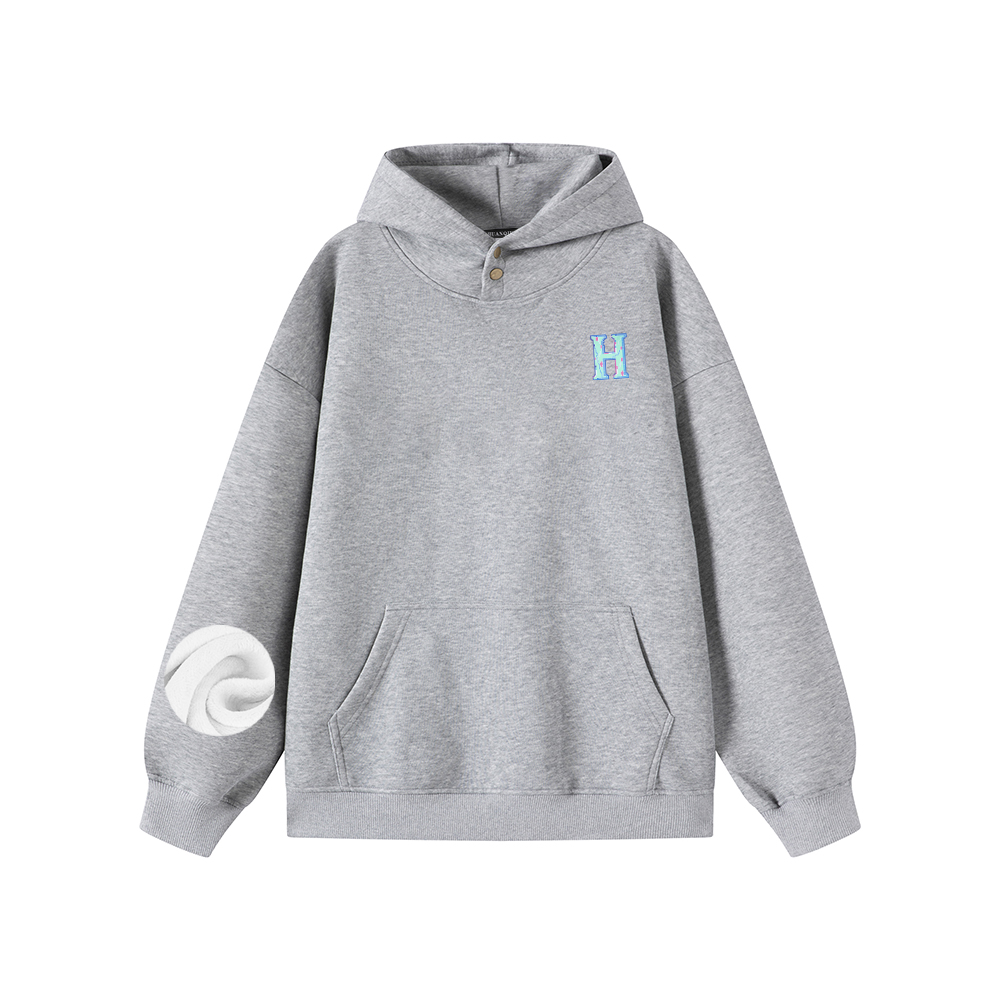 

Толстовка Unisex Hooded Moderate HUANQIU, светло-серый[fleece-lined]
