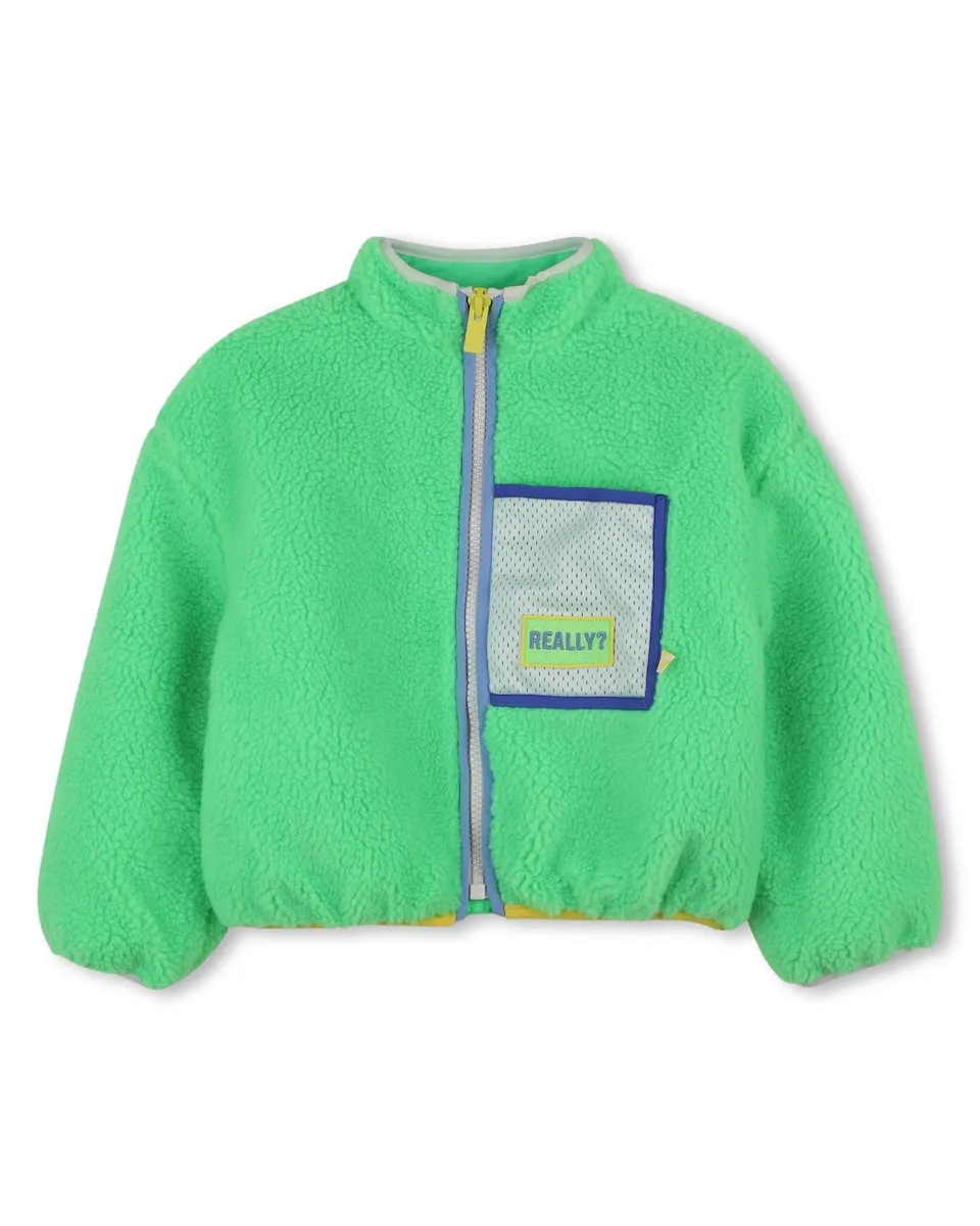 

Детская куртка зеленого цвета с застежкой-молнией Billieblush