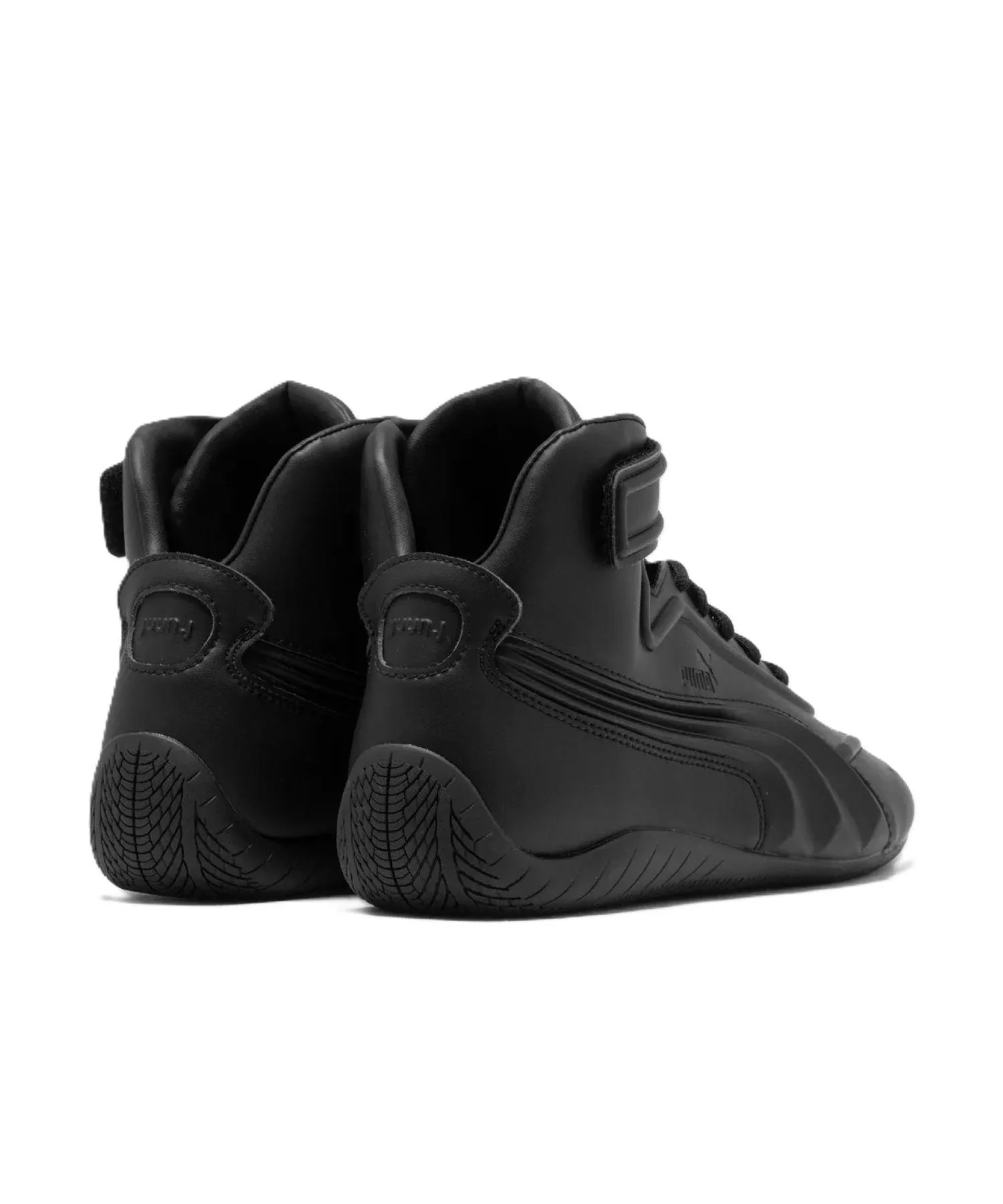 Мужские/женские кеды из искусственной кожи PUMA SPEEDCAT MID JUUNJ чёрные — фото 4