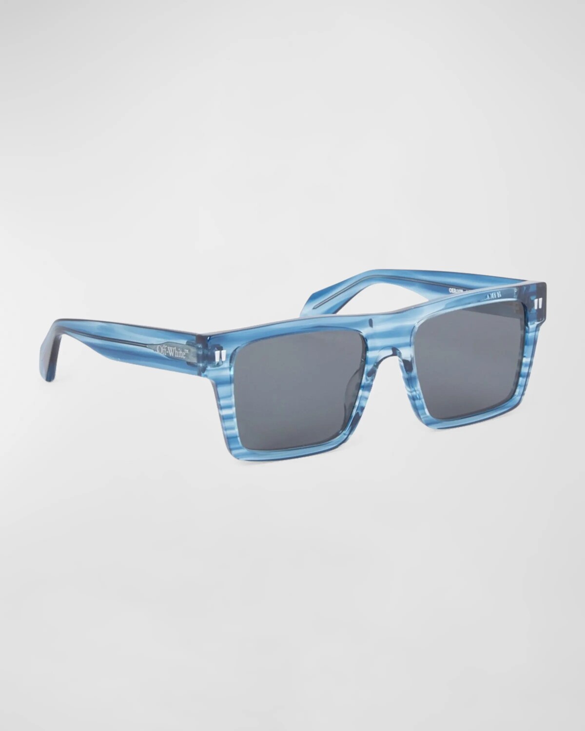 

Мужские квадратные солнцезащитные очки Lawton из ацетата Off-White, цвет 4407 Striped Blue Dark Grey