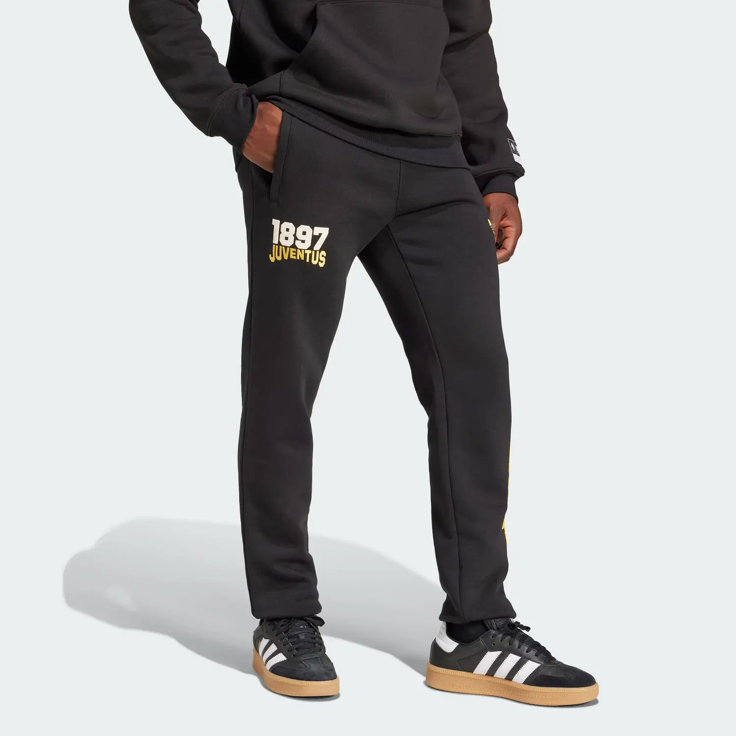 Adidas Originals Спортивные штаны JuventusVRCT вязаные мужские black/bright gold — фото 3
