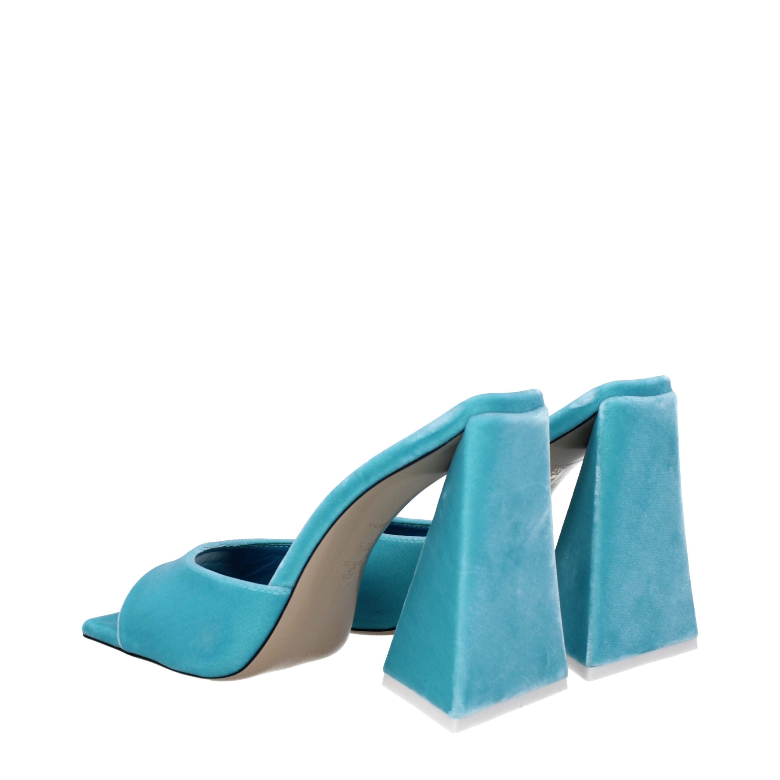 The Attico blue Velvet Women's Sandal — фото 4