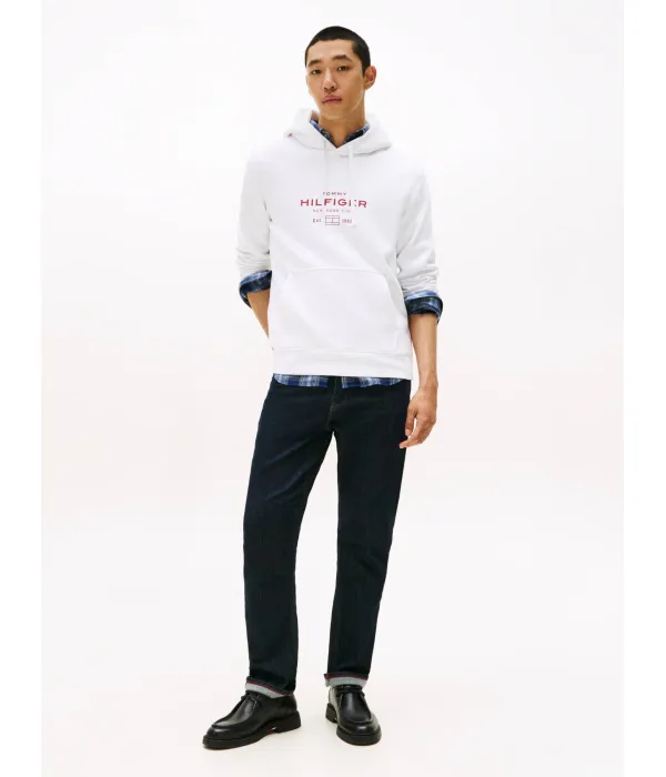 Толстовка с овальным рисунком Relaxed fit Tommy Hilfiger, белый — фото 2