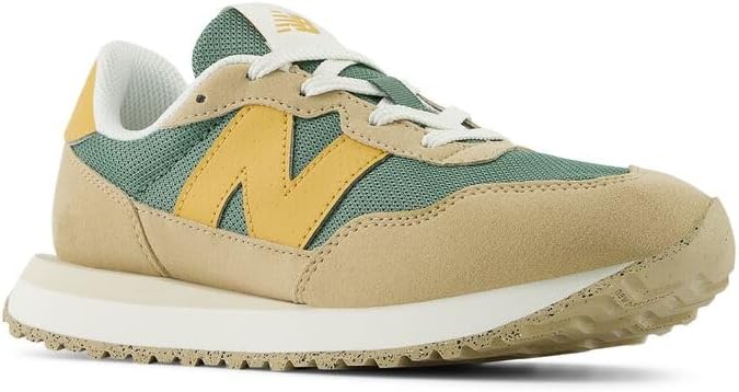 Кроссовки New Balance Kids 237 V1 на шнуровке, Dark Juniper/Dried Apricot — фото 4