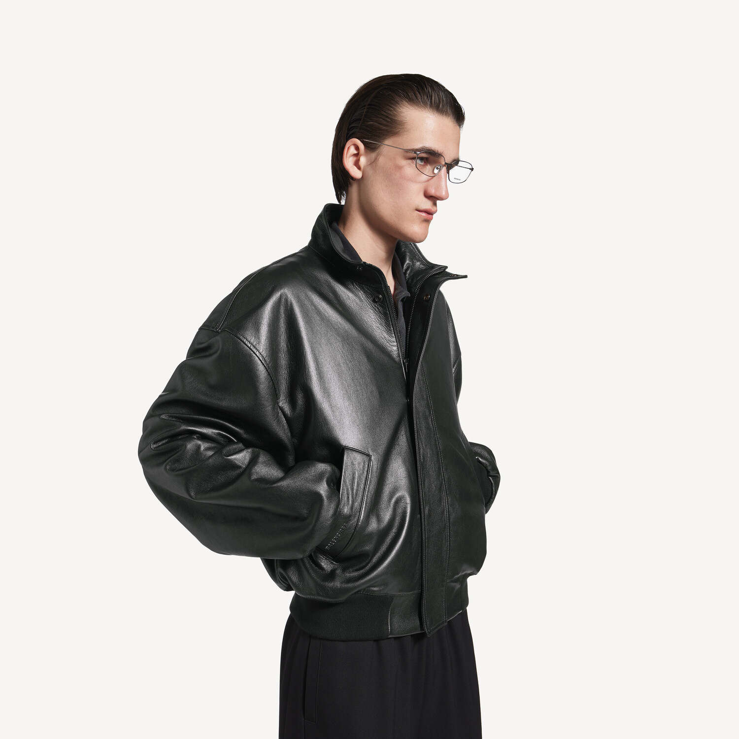 Мужской блузон черного цвета BALENCIAGA, черный — фото 4