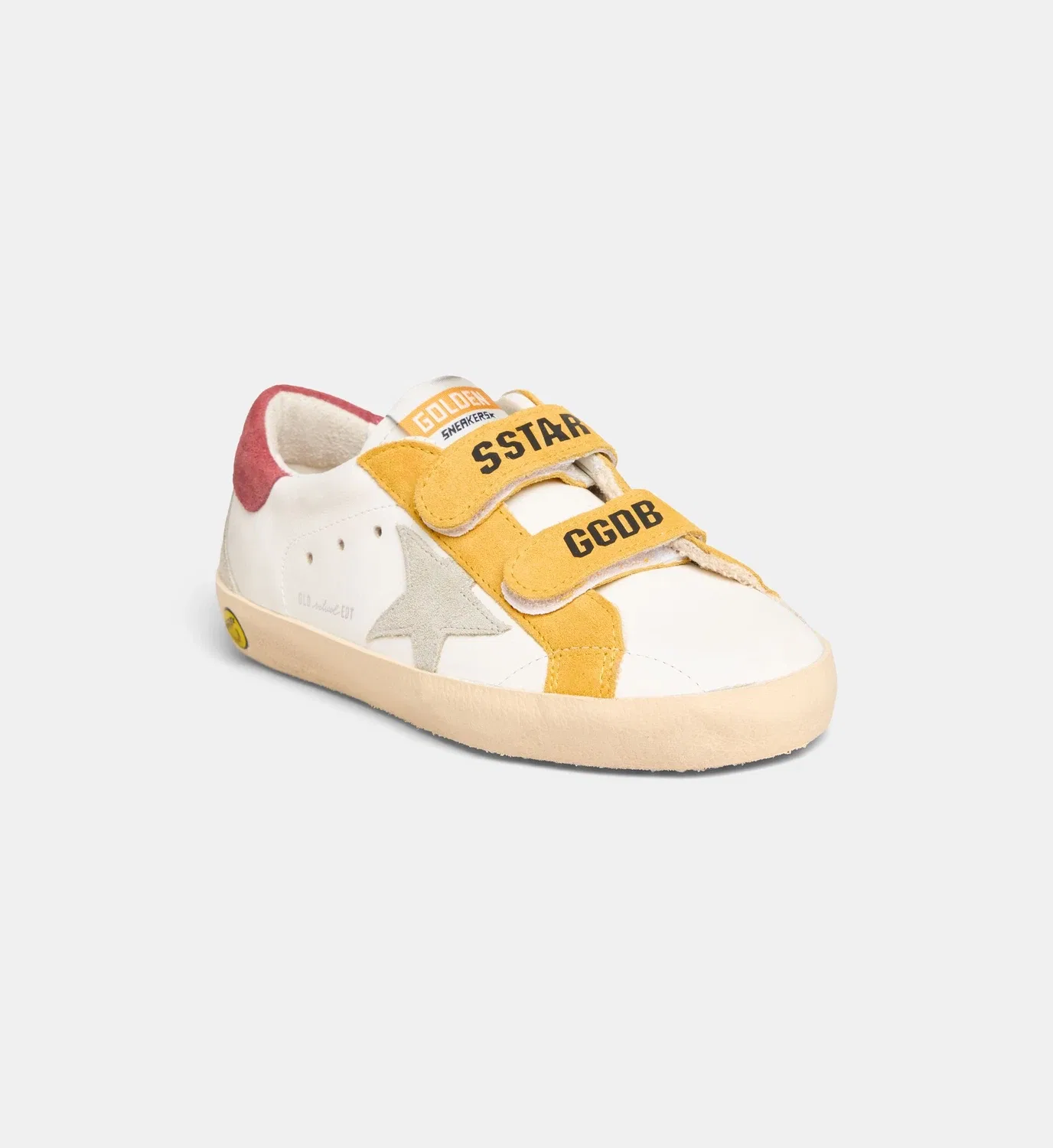 Низкие кеды Old School из кожи с эффектом потертости Golden Goose, мультиколор — фото 2