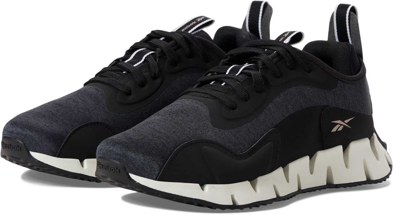 

Кроссовки Reebok Zig Dynamica, цвет Black/Chalk/Rose Gold
