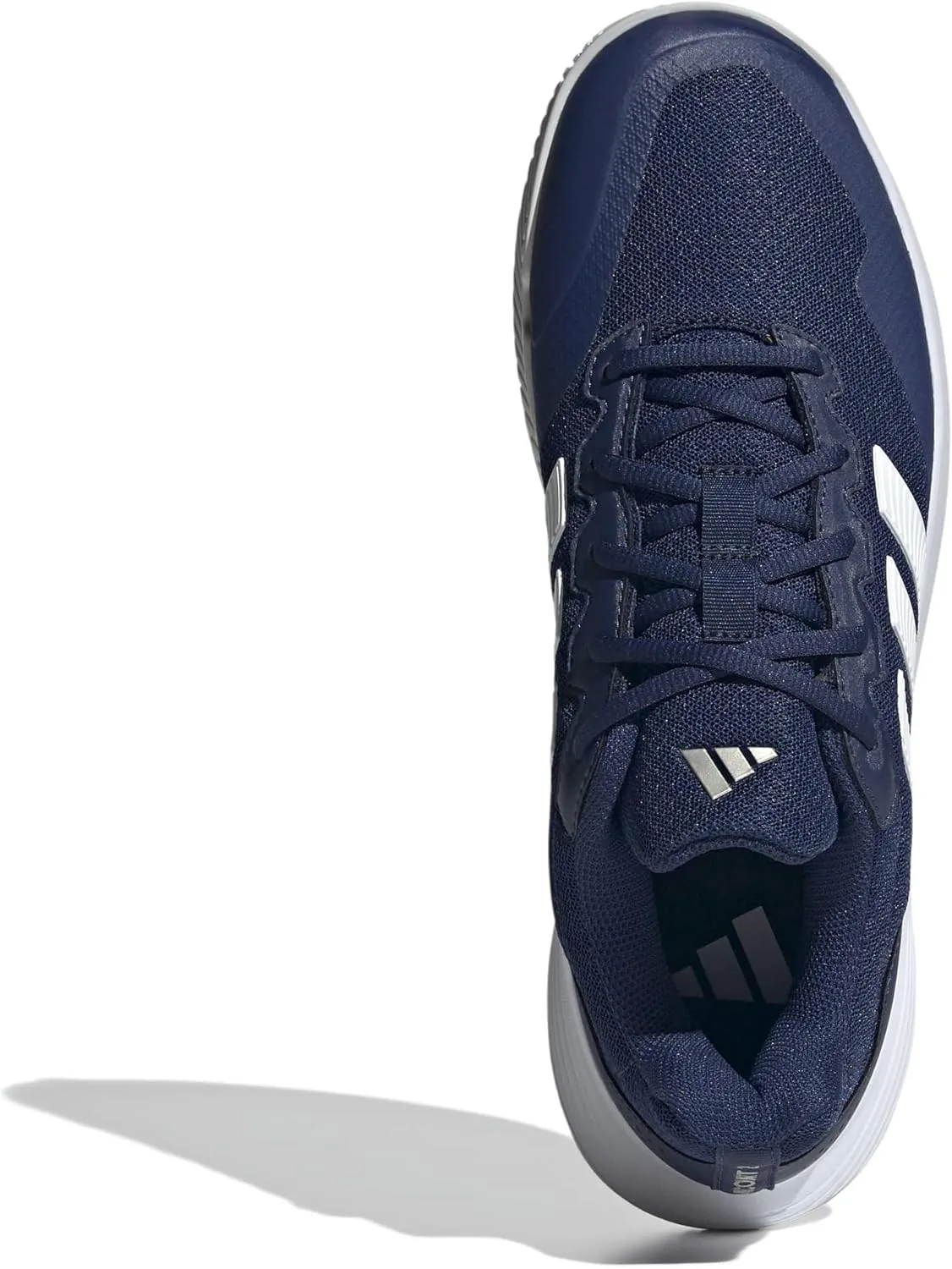 Мужские теннисные кроссовки Adidas Gamecourt 2, темно-синий/белый/металлик — фото 2