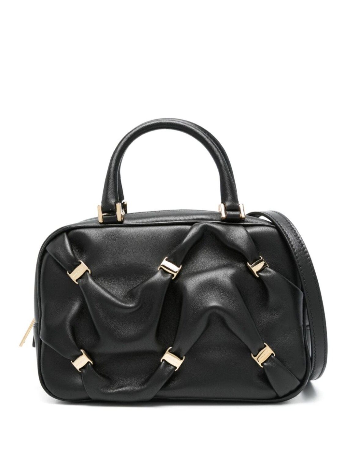 

Ferragamo кожаная сумка-тоут, черный