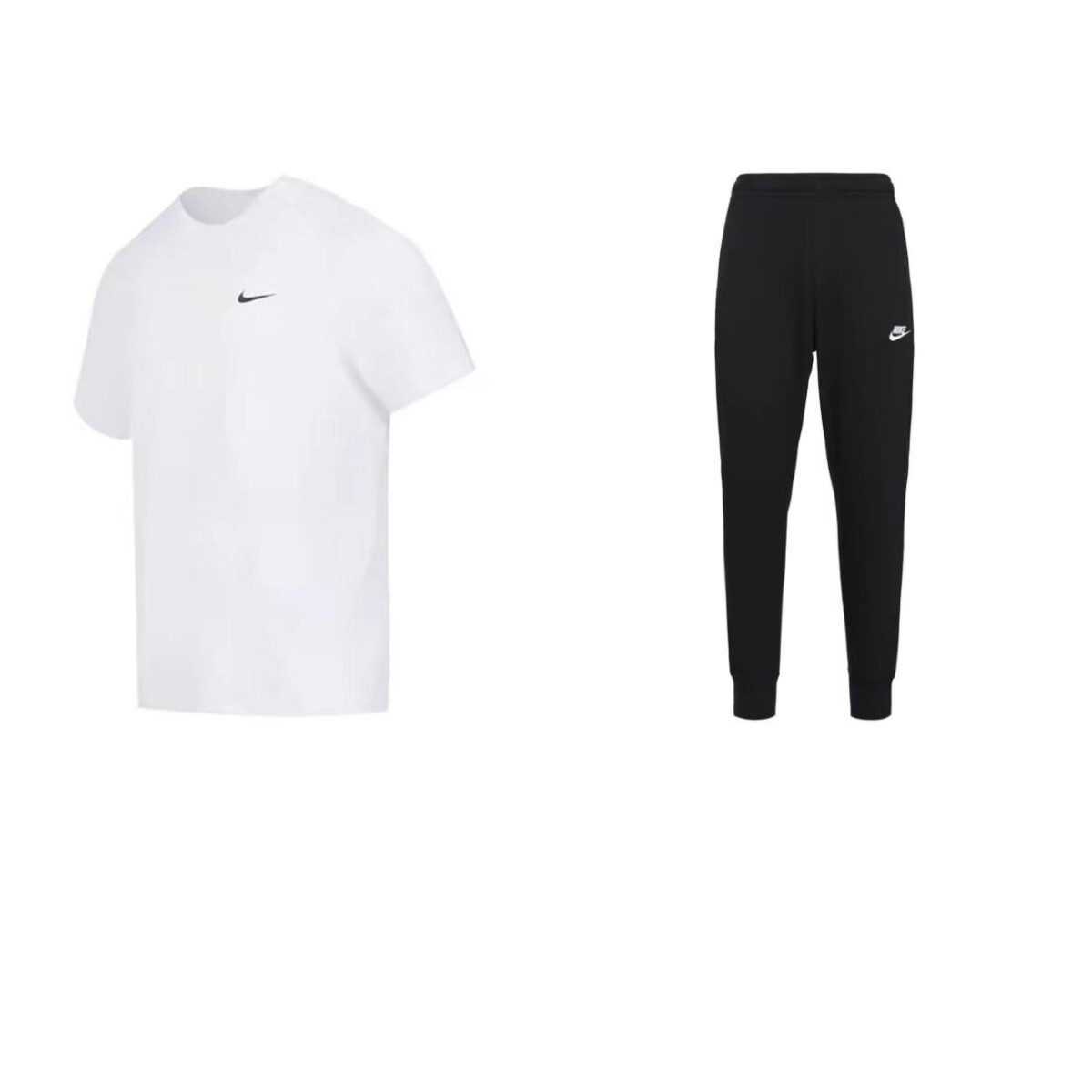 

Повседневная спортивная одежда для мужчин, белая/черная Nike, белый/черный
