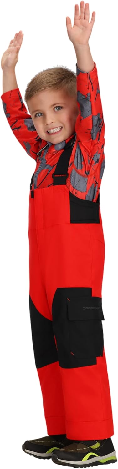Утепленные и водонепроницаемые комбинезоны Obermeyer Boys Volt Snow Bib с системой Kids I-Grow, Red — фото 2