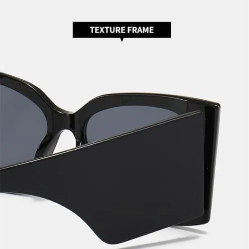 

Солнцезащитные очки большого квадратного размера 2027 года для женщин, для мужчин с широкими дужками, для путешествий, мужские и женские, ретро, ​​UV400 MTZJH, Pink