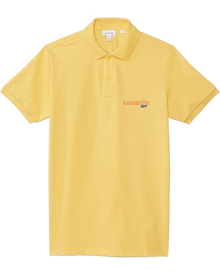 

Поло Lacoste Kids Short Sleeve Polo Shirt, цвет Cornsilk