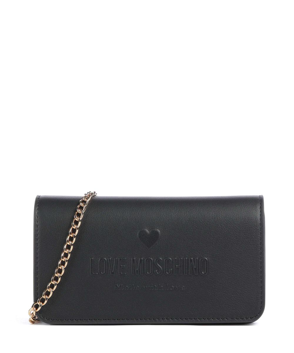 

Сумка на плечо из искусственной кожи с тиснением Love Love Moschino, черный