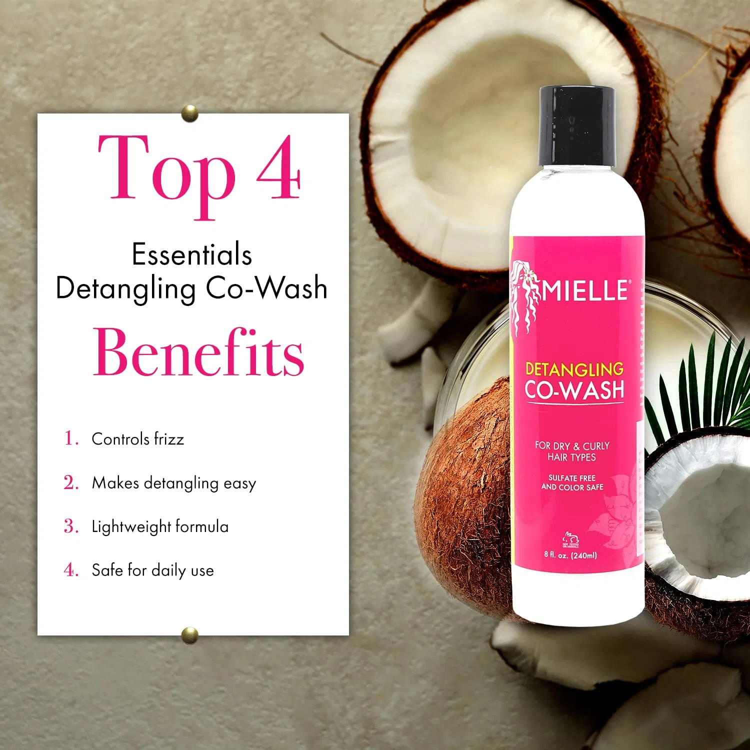 Кондиционер для распутывания волос Detangling Cowash от Mielle Organics Mielle Organics — фото 2