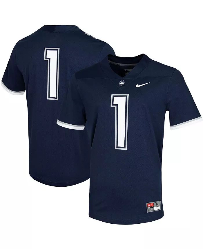 

Мужская игровая футболка #1 Navy UConn Huskies Untouchable Nike