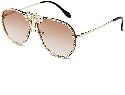 

Солнцезащитные очки для женщин с бриллиантовой отделкой в ​​стиле ретро, ​​солнцезащитные очки для мужчин с защитой от УФ-излучения UV400 MTZJH, One Size