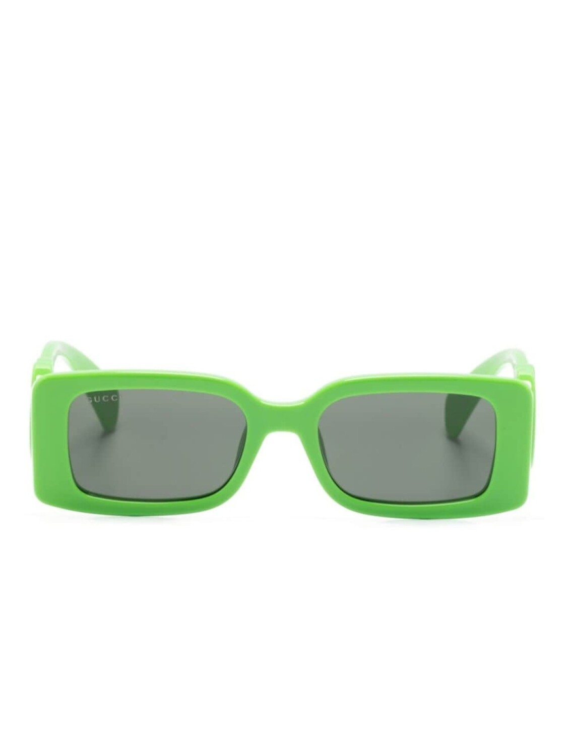 

Gucci Eyewear солнцезащитные очки Chaise Lounge в прямоугольной оправе, зеленый