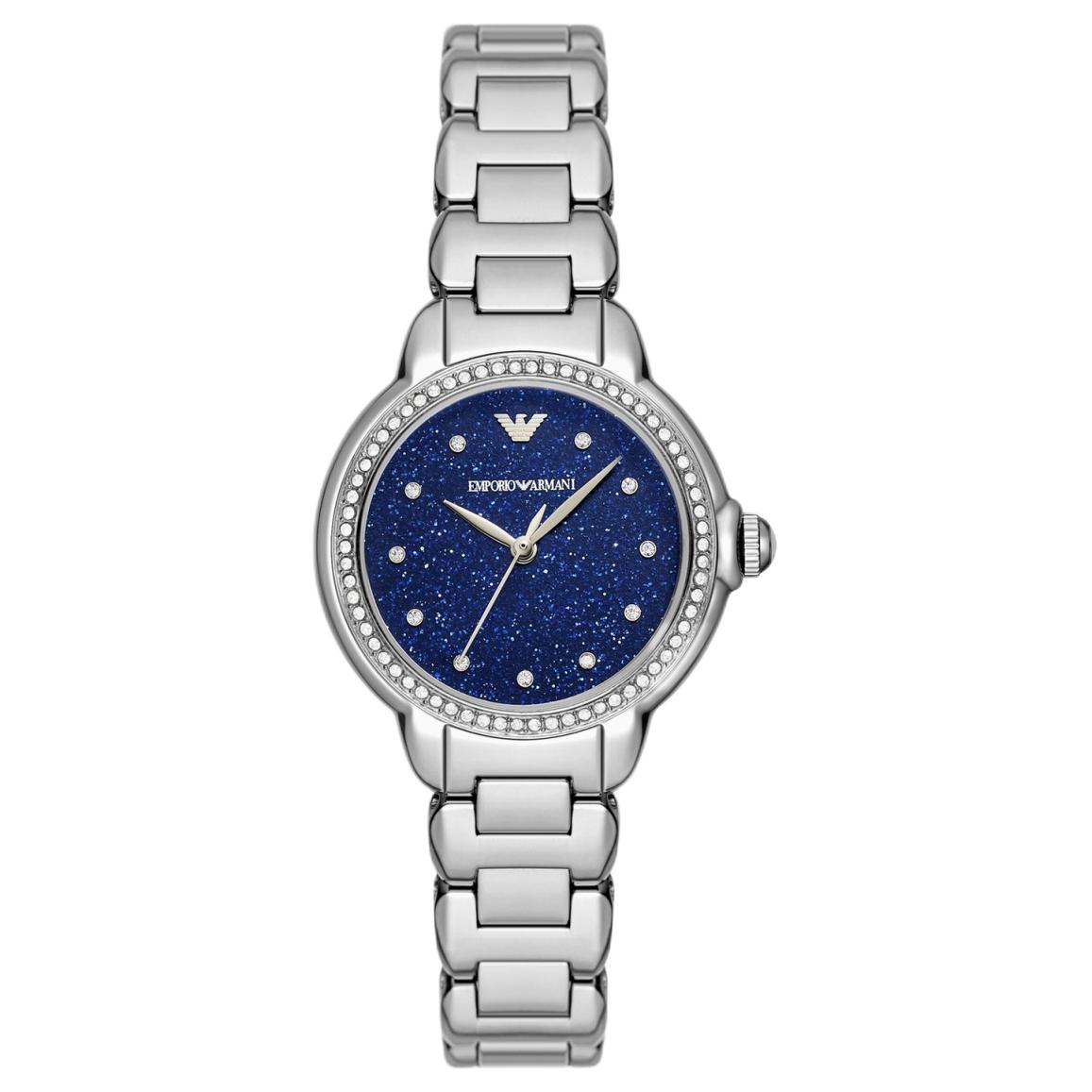 

Часы из нержавеющей стали с тремя стрелками EMPORIO ARMANI