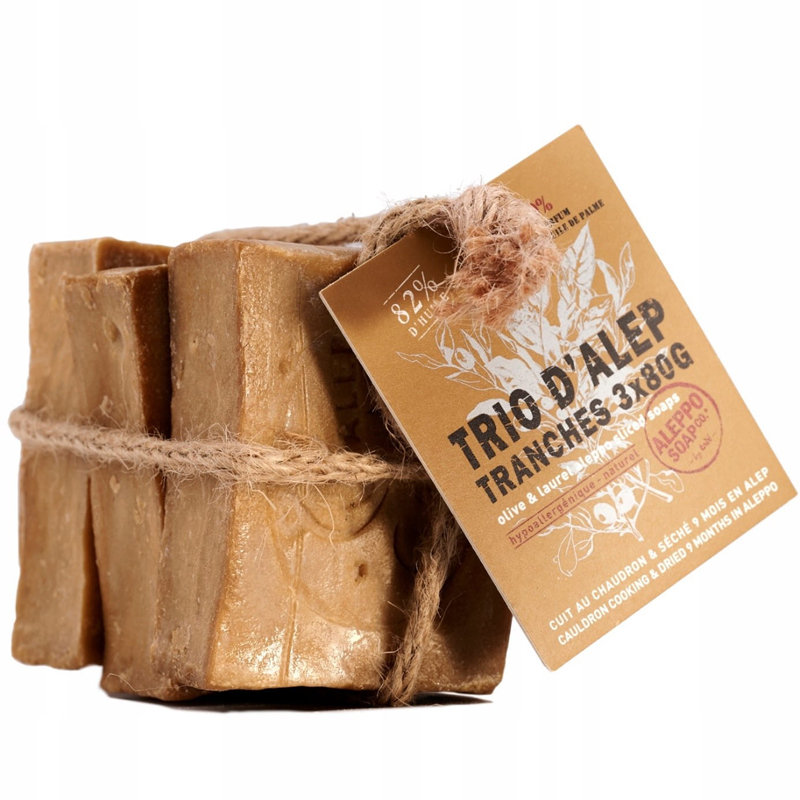 

Мыло Aleppo Soap 3% лаврового масла Trio Zero Waste 3x80 г Мыло Aleppo от Tade