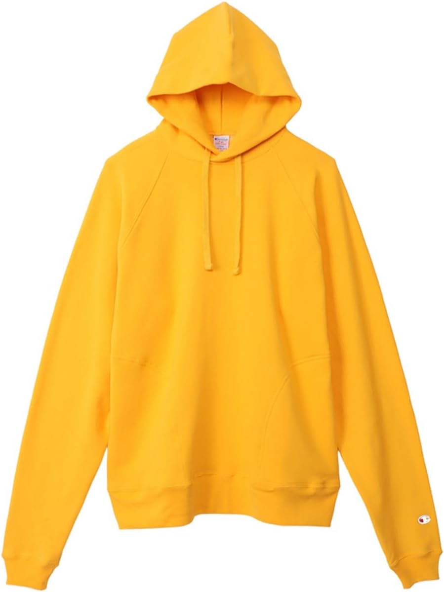 

Мужская толстовка Champion C5-X101 с длинным рукавом, плотность ткани 9 унций, на флисовой подкладке, рукава реглан, с капюшоном, сделано в США, золото