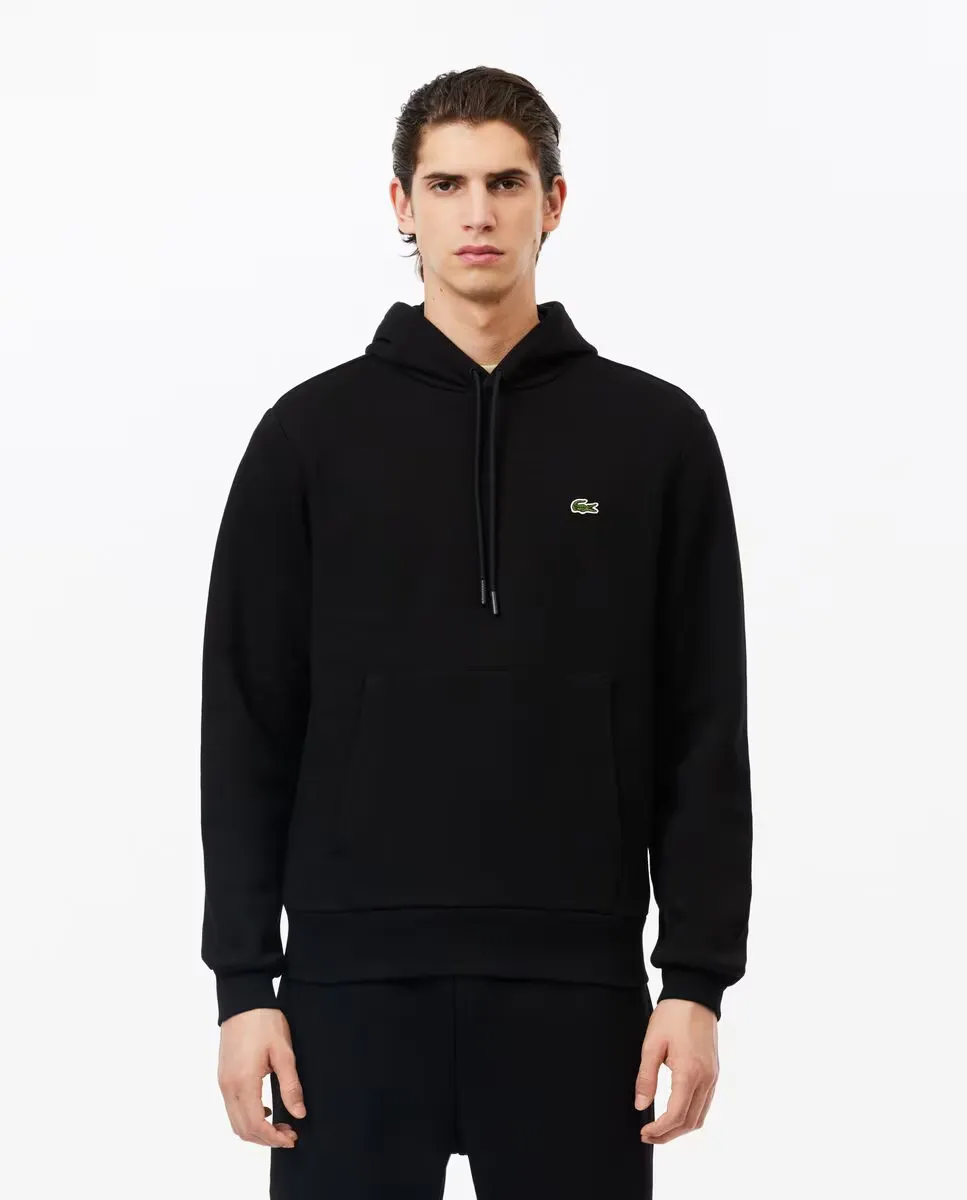 

Мужская худи из экологичного хлопка Lacoste, черный