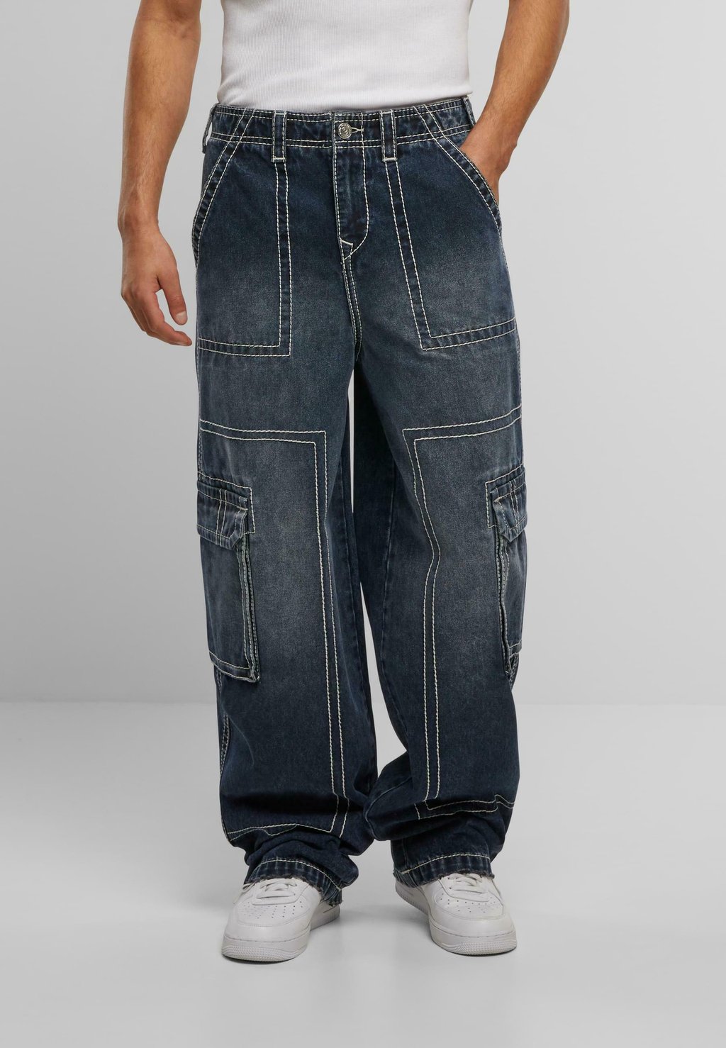 

Джинсы свободного кроя BIG True Religion, темно-синий