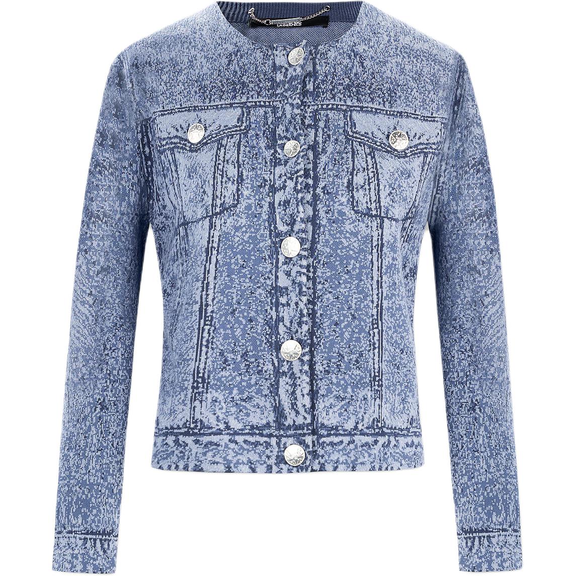 

Джинсовая куртка KARL LAGERFELD FW24 женская синяя KARL LAGERFELD / Karl Lagerfeld Jeans